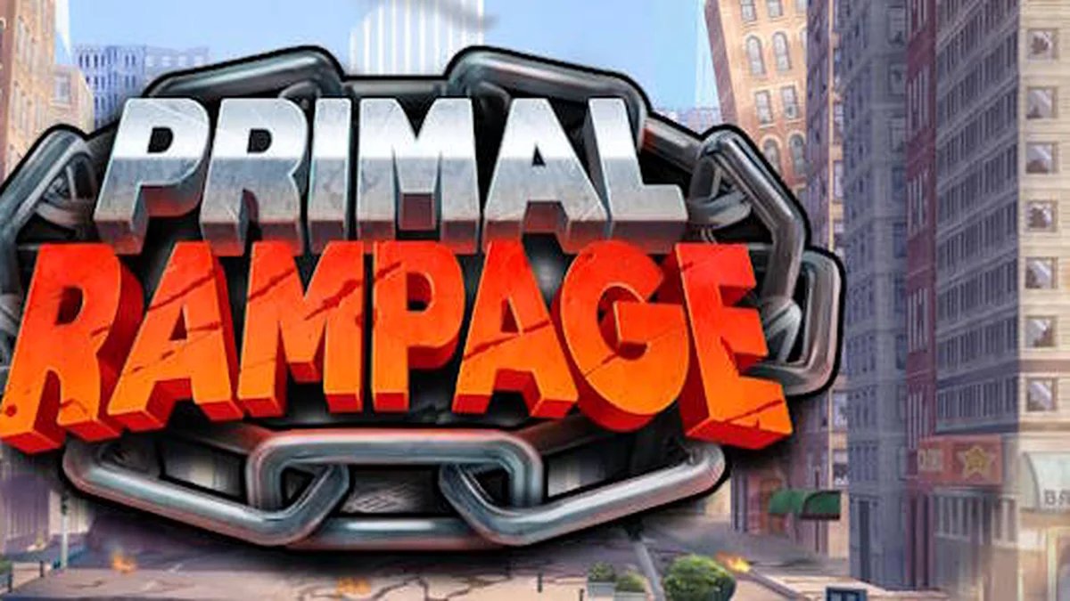 Primal Rampage سلاٹ گیم کا ایک منظر جس میں جنگل کا پس منظر اور ریلز دکھائی دے رہی ہیں۔